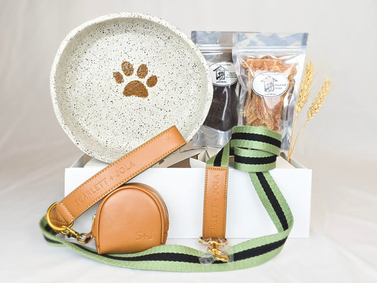 Luxury Dog Gift Box - Moss Green