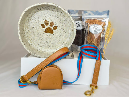 Luxury Dog Gift Box - Blue and Red