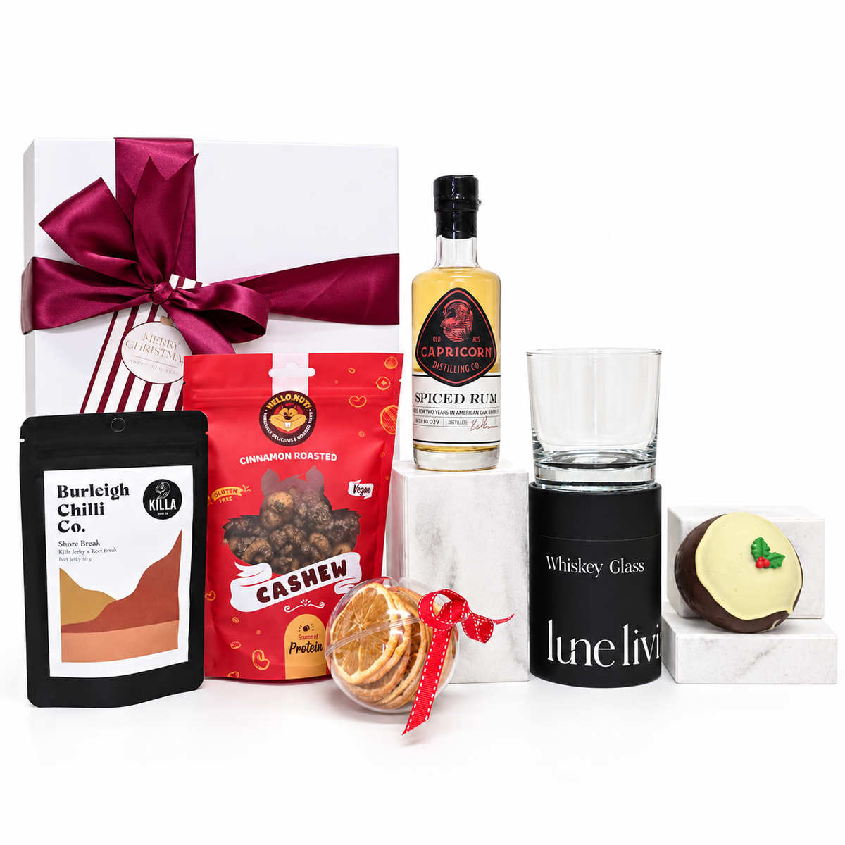 The Coastal Spiced Rum & Jerky Christmas Hamper